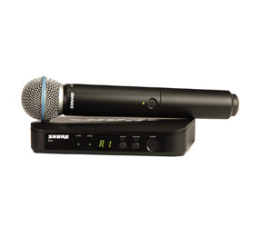 SHURE BLX24/B58 RADIOMIC SYSTEM Handheld, Beta 58A capsule, 606-630MHz (K3E)