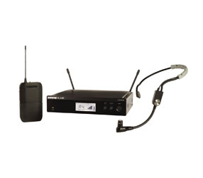 SHURE BLX14R/SM35 RADIOMIC SYSTEM Headworn, SM35 mic, rackmount receiver, 606-630MHz (K3E)