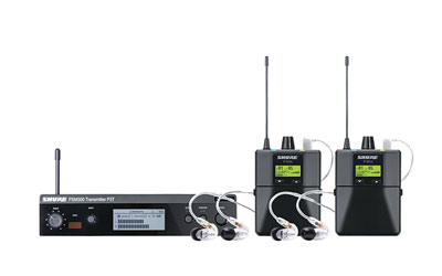 SHURE P3TRA215TWP PSM300 TWINPACK PRO PERSONAL MONITOR SYSTEM with 2x P3RA/SE215, 606-630MHz (K3E)