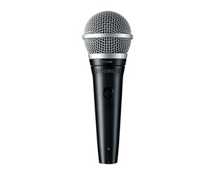 SHURE PGA48-QTR MICROPHONE Handheld dynamic, with XLR-Jack lead