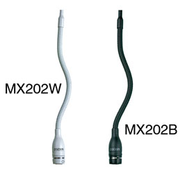 SHURE MX202BP/C MICROPHONE Overhead, cardioid, condenser, plate-mount preamp, terminals, black