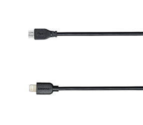 SHURE AMV-LTG CABLE MicroUSB to Lightning, 1m, black