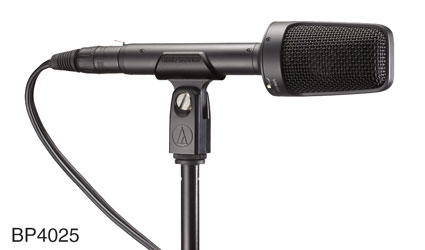 AUDIO TECHNICA BP4025 MICROPHONE Stereo, condenser, phantom only, LF filter, pad, ld, large diaphragm