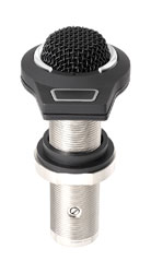 AUDIO-TECHNICA ES947C/FM3 MICROPHONE Boundary,through-mount, cardi, phantom only, mute switch, black