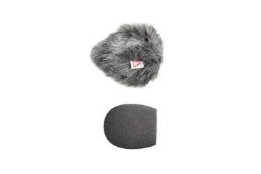 RYCOTE 055201 MICROPHONE WINDSHIELD Foam, with Windjammer, 19-22mm hole, 50mm l song, for shotgun mic