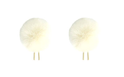 BUBBLEBEE TWIN WINDBUBBLES WINDSHIELDS Size 1, 28mm opening, off-white (pack of 2)