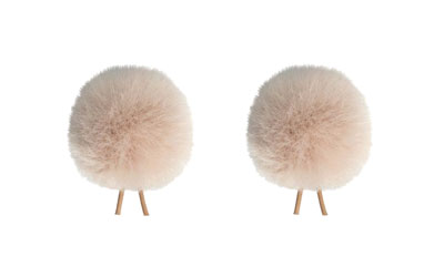 BUBBLEBEE TWIN WINDBUBBLES WINDSHIELDS Size 1, 28mm opening, beige (pack of 2)