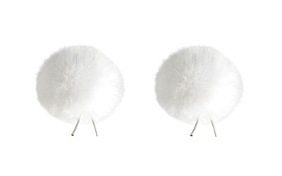 BUBBLEBEE TWIN WINDBUBBLES WINDSHIELDS Size 2, 35mm opening, white (pack of 2)