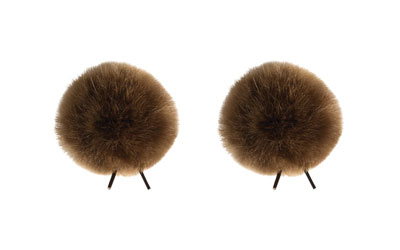 BUBBLEBEE TWIN WINDBUBBLES WINDSHIELDS Size 3, for 5-9mm diameter lav, brown (pack of 2)