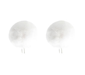 BUBBLEBEE TWIN WINDBUBBLES WINDSHIELDS Size 4, 42mm opening, white (pack of 2)