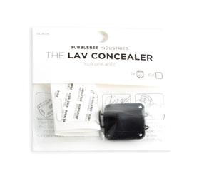 BUBBLEBEE LAV CONCEALER MIC MOUNT For DPA 4060/4061/4062/4063 lavalier, black