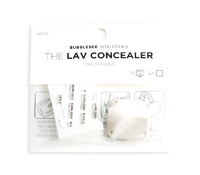 BUBBLEBEE LAV CONCEALER MIC MOUNT For DPA 4060/4061/4062/4063 lavalier, white