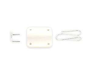 BUBBLEBEE LAV CONCEALER MIC MOUNT For Sennheiser MKE-2 lavalier, white