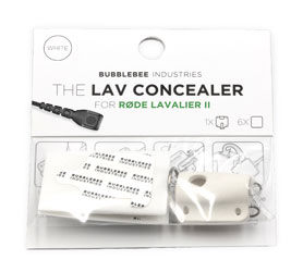 BUBBLEBEE LAV CONCEALER MIC MOUNT For Rode Lavalier II, white