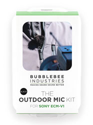 BUBBLEBEE OUTDOOR MIC KIT For Sony ECM-V1, black