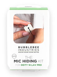 BUBBLEBEE MIC HIDING KIT For Deity W.Lav Pro, white