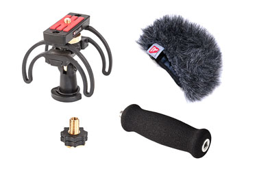 RYCOTE 046003 AUDIO KIT For Tascam DR-100MkII portable recorder, with suspension/windjammer/handle