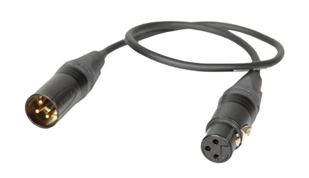 RYCOTE 017018 CABLE XLR-3F to XLR-3M, 4.8mm diameter, 400mm length