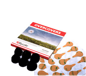 RYCOTE 065520 OVERCOVERS MIC MOUNTS Stickies and fur Overcovers, black (1pk of 30+6)