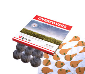 RYCOTE 065521 OVERCOVERS MIC MOUNTS Stickies and fur Overcovers, grey (1pk of 30+6)