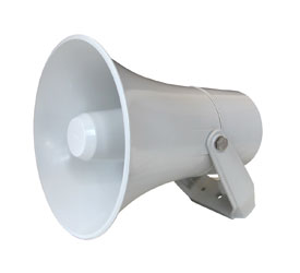 DNH HP-15T LOUDSPEAKER Horn, 15W, 70/100V, grey RAL7035, IP66/67 weatherproof