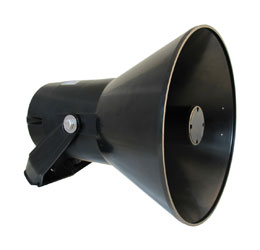 DNH HP-20EExIIN LOUDSPEAKER Horn, 20W, 20 ohms, black, IP67 weatherproof, Zone 2 explosion protected