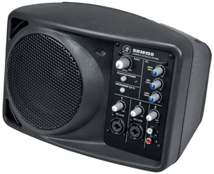 MACKIE SRM150 COMPACT PA SYSTEM, Active, 150W, mic/line, EQ, phantom, black