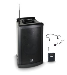 LD SYSTEMS ROADMAN 102 HS PORTABLE PA Battery powered, 1x headset mic, 863-865MHz