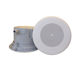 DNH BPF-560CR LOUDSPEAKER Ceiling, 6W, 20 ohms, white RAL9010, with plastic dust box, clean-room
