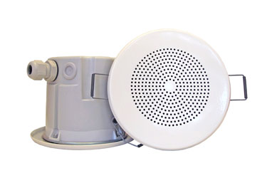 DNH BKF-560CR LOUDSPEAKER Ceiling, 6W, 20 ohms, white RAL9010, with plastic dust box, clean room