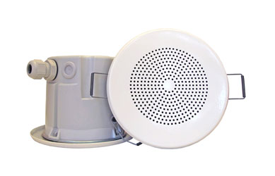 DNH BKF-560CRT LOUDSPEAKER Ceiling, 6W, 70/100V, white RAL9010, with plastic dust box, clean room