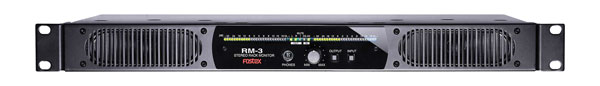 FOSTEX RM-3 AUDIO MONITORING UNIT Stereo, 2x 10W, flexible metering, analogue/AES inputs, 1U