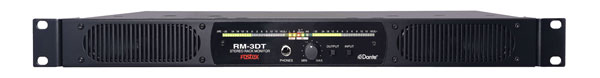 FOSTEX RM-3DT AUDIO MONITORING UNIT Stereo, 2x 10W, flexible metering, analogue/Dante inputs, 1U