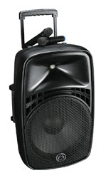 WHARFEDALE EZ-12A PORTABLE PA Active, 12-inch, 100W, 2x wireless microphones, 863-865MHz