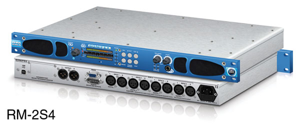 SONIFEX RM-2S4 REFERENCE MONITOR UNIT 1U rack, 2x LED meters, 4x stereo inputs, analogue or AES