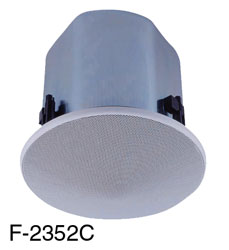 TOA F-2352C LOUDSPEAKER Circular, ceiling, 60/30W, 8/16 ohms, 0.5-30W taps, back box