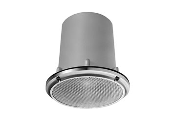 TOA PC-5CL LOUDSPEAKER Circular, ceiling, 2.5-5W taps, sealed membrane, silver