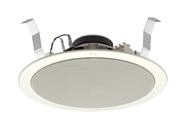 TOA PC-2869 LOUDSPEAKER Circular, ceiling, 0.4-6W taps, splashproof, off-white