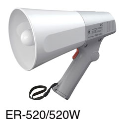 TOA ER-520W Megaphone with whistle, 6W, grey