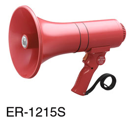 TOA ER-1215S Megaphone with siren, 15W, red