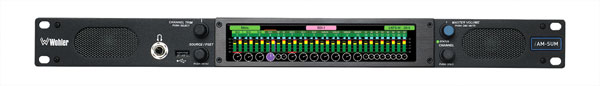 WOHLER IAM-SUM32 AUDIO MONITOR With mixing, 32-channel, 3G-SDI/analogue, 5W RMS per side, 1U