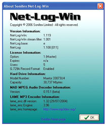 SONIFEX NET-LOG-G729 Single software licence (up to 4 mono channels)