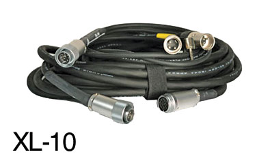 SOUND DEVICES XL-10 BREAKOUT CABLE Hirose 10-pin to 2x XLR-3M, 1x 3.5mm mini jack, for 442 mixer