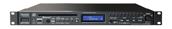 DENON DN-300Z MEDIA PLAYER CD, USB, SD/SDHC, Bluetooth, AM/FM tuner, balanced XLR/unbal RCA out, 1U