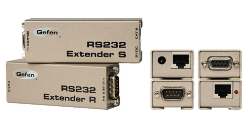 GEFEN EXT-RS232 RS232 EXTENDER RS 232, 115,200 baud maximum, 1x Cat5E, 300m