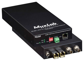 MUXLAB 500767-2110-UTP VIDEO EXTENDER Transceiver, 3G-SDI/ST2110 over IP, uncompressed, 400m reach