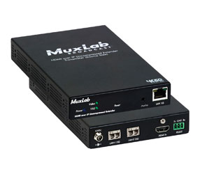 MUXLAB 500774-TX-MM VIDEO EXTENDER Transmitter, HDMI/ST2110 over IP, uncompressed, MM, 400m reach