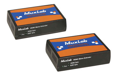MUXLAB 500450-LR VIDEO EXTENDER Kit, HDMI 1.3a over Cat5e/6, 1080p, 150m reach