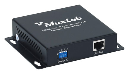 MUXLAB 500752-TX VIDEO EXTENDER Transmitter, HDMI over IP, 1080p, PoE, 100m reach