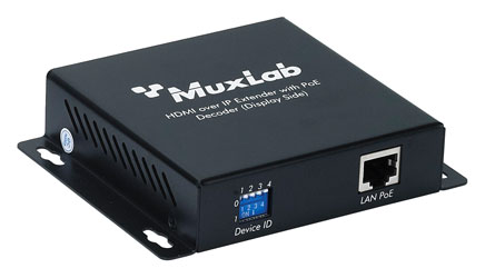 MUXLAB 500752-RX VIDEO EXTENDER Receiver, HDMI 1.3 over IP, 1080p, PoE, 100m reach